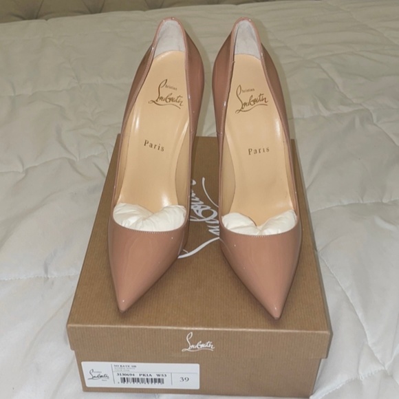 Christian Louboutin Shoes - Christian Louboutin so kate patent nude heels